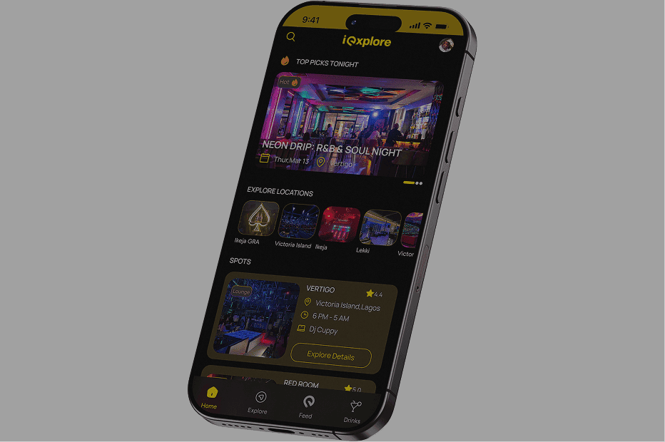iExplore Discovery screen